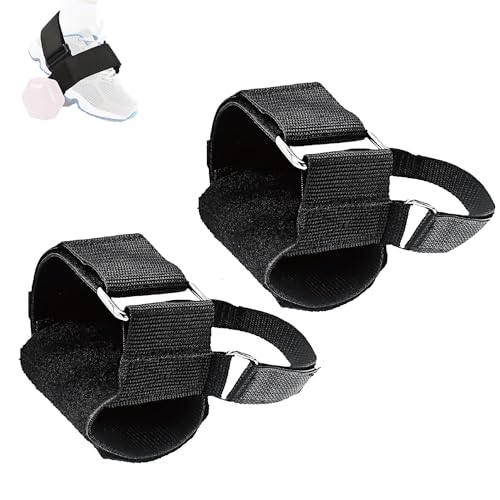 2Piezas Correa de Pesas para Músculos de Piernas, Correas de Entrenamiento Tibialis con Pesas, Correa de Tobillo con Pesas para Mancuernas, Accesorio para Mancuernas de Pies, Entrenador de Peso Tibial