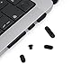 ProElife 7-teiliges Staubschutz-Set für MacBook Pro 14 und 16.2 M1 Pro/Max A2442 & A2485 (Schwarz)