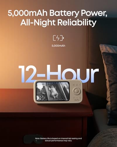 eufy Security C10 Hybrid Baby Monitor — 2K Camera, 12-Hour Battery, Pan-Tilt, No Subscription — view 4