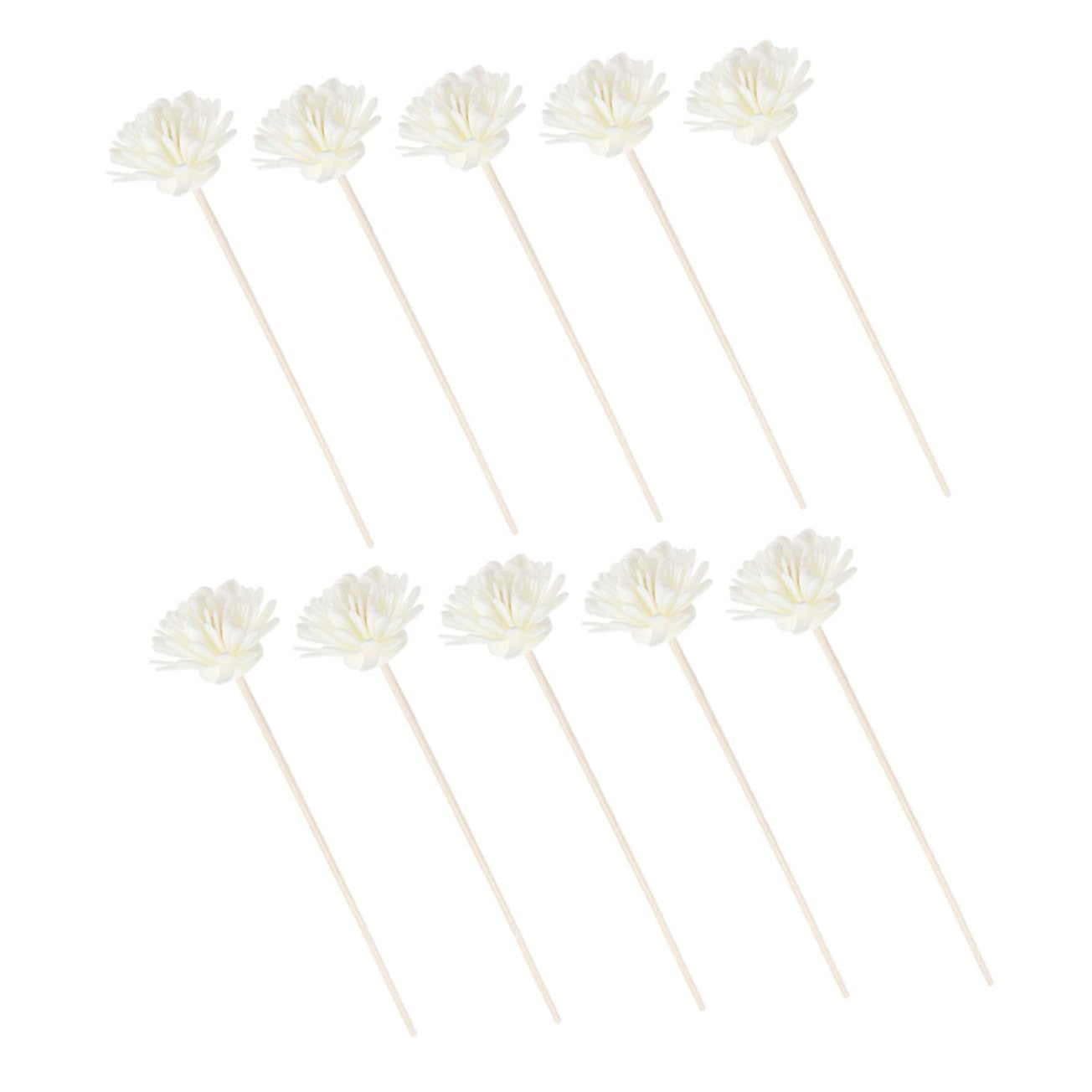 FUNOMOCYA 10pcs Essential Oil Diffuser Sticks Aromatherapy Dried Flower Sticks for Home