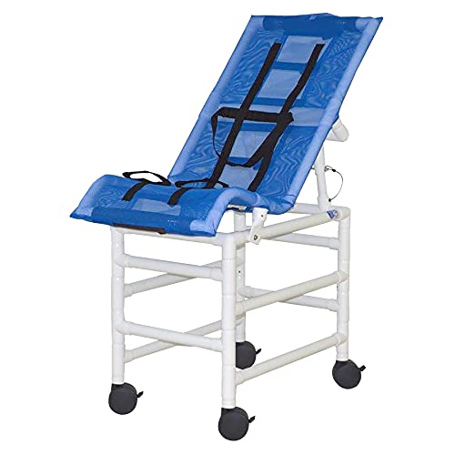 MJM International 191-XLC-B Reclining Chair X-Large with Dual Base, 225 wt Capacity, 56" Height x 50" Length x 23.75" Width, Royal Blue/Forest Green/Mauve