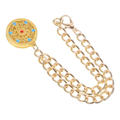 Toddmomy Chinese New Year Pet Jewelry Dog Pendant Necklace Metal Lock Charm Adjustable Chain Stylish Accessory