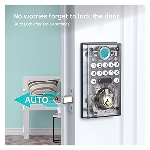 Serrure de porte d entrée sans clé intelligente empreintes digitales bureau - 5
