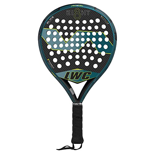 VARLION - Pala de Pádel Profesional LW Carbon 8 Prisma 2022/23, Forma Redonda - Control, Tejido Fibra de Carbono 3K, (Incluye: Protector + Funda) 350-360