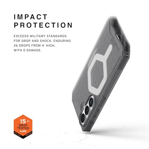 Image of Urban Armor Gear UAG Designed for Galaxy S26 5G Case, Essential Armor - Compatible with Magnetic Charging Rugged Military Drop Tested Anti-Slip Protective Cover - Ash