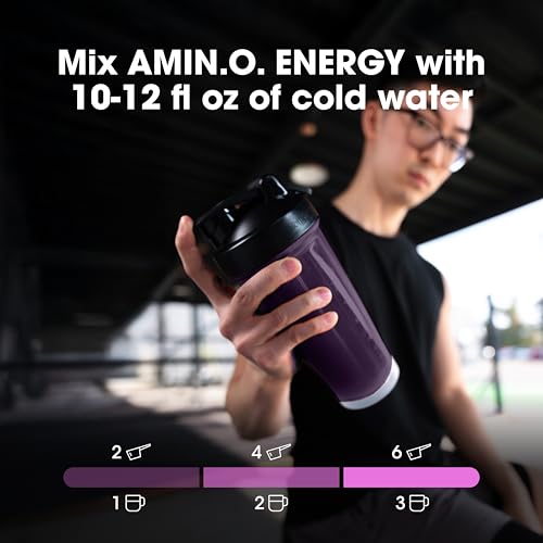 Image of Optimum Nutrition Amino Energy Powder Plus Focus, with BCAA, Electrolytes, and Caffeine, Grape, 30 Servings (Packaging May Vary)