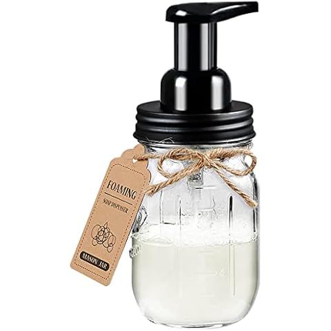 Amolliar Mason Jar Foaming Soap Dispenser Cover