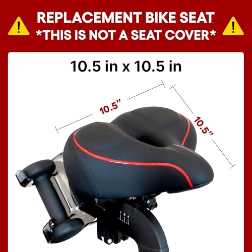 Image of Replacement Extra Wide Seat for Original Peloton Bike & Bike+ and The Cross Training Bikes, Oversized Seat Cushion, Saddle Replacement for Women & Men, Accessory for Peloton