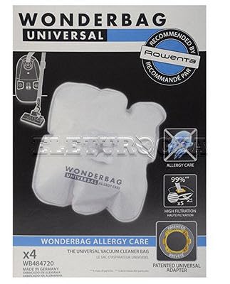 2 x Rowenta 4 sacs wonderbag Universal Allergy Care (soit 8 sacs au total) Endura wB484720
