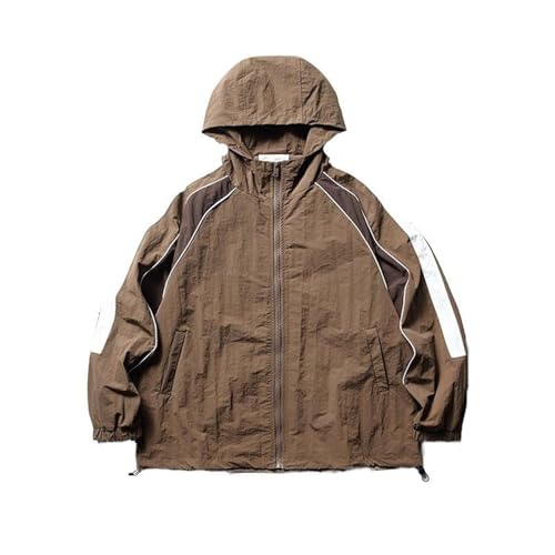Manteau à capuche rétro japonais pour hommes pour les balades de printemps en ville