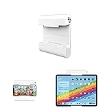 TFY Soporte Universal para Montaje en Pared Autoadhesivo para tabletas, lectores electrónicos y teléfonos Inteligentes, Dispositivos de 4.5 a 12.9 Pulgadas, Compatible con iPad,Huawei,Galaxy (Blanco)