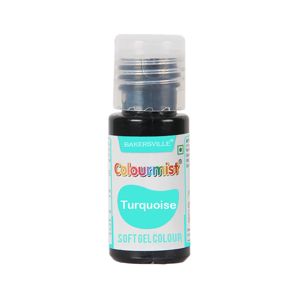 Colourmist Soft Gel Paste Food Color, (Turquoise), 20Gm | Edible Gel Colour For Fondant/Dessert/Baking | (B09GKSF9W3) Amazon Price History, Amazon Price Tracker