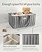 Blissful Diary Baby Diaper Caddy Organizer, Stylish Storage Basket for Newborn Essentials and Diaper Station, Gift for Baby Shower and Registry Must-Have, Light Gray