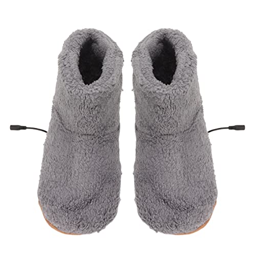 Chauffe-Pieds Chauffant, Chaussures Chauffantes électriques en Flanelle Chaudes et Respirantes, Pantoufles Chauffantes Chargement USB Chaussons Chauffants...