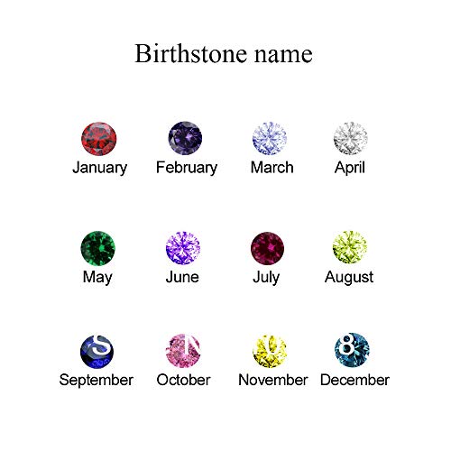 AILIN Knot Love Rings with 2-4 Birthstones 925 Sterling Silver Heart Rings Wedding Bands Promise for Women Mother Couple Family Valentine' Day Gifts3