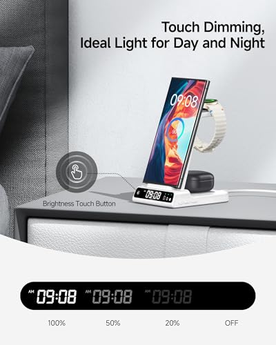 Image of 3 in 1 Wireless Charger for Samsung Galaxy S26 Ultra, Galaxy Watch 8, Buds