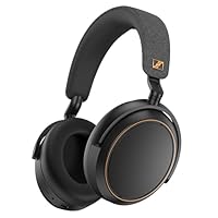 Sennheiser Consumer Audio Momentum 4 Wireless Headphones - Bluetooth Headset for Crystal-Clear Calls with Adaptive Noise Cancellation, 60h Battery Life, Lightweight Folding Design - Black/Copper