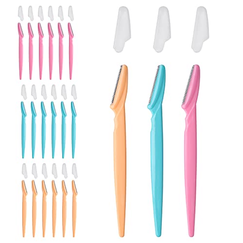 WANBY Augenbraue Rasierer Shaper 18 Stücke Gesichtshaar Entferner Gesichtsrasierer Trimmer Sicherheit Gesichts Peeling Tool für Frauen und Männer