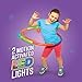 Geospace LED Light Up Snap & Go Multi Color 6 Piece Hula Hoop Toy for Kids Great for Exercise, Birthday Parties (Single Pack) NO Batteries Required