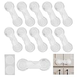 ALLY-MAGIC Kindersicherung Schrank,Schranksicherung Baby,Kindersicherung Schubladen für Babys und Kleinkinder Kühlschrank und Schubladen, schubladensicherung mit Starke Kleber E23BSCGS