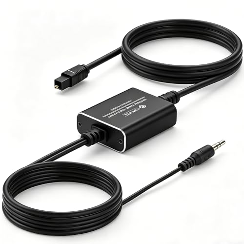 Convertidor DAC de 192 kHz óptico para conectar auriculares a la televisión del salón de casa
