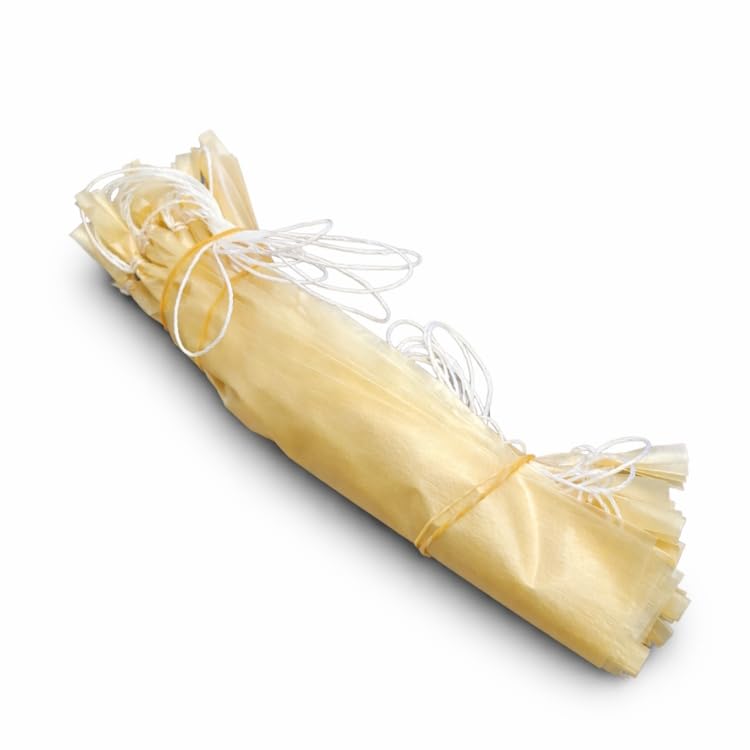 Budenheimer Stericol D Kunstdarm Natur, 50mm Durchmesser, 25cm Länge, 25 Stück, für Rohwurst und Dauerwurst, Räucherbar, Kollagen Wursthülle