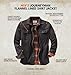 Legendary Whitetails Men's Flannel Lined Shirt Jacket Waxed Cotton Water Resistant, Tarmac, X-Large