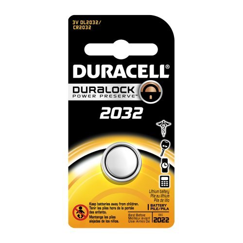 Duracell DL2032 pieza de plástico de litio Batería, 2032 Tamaño, 3 V, 230 mAh capacidad (para of 6) estilo: 2032 tamaño: 6