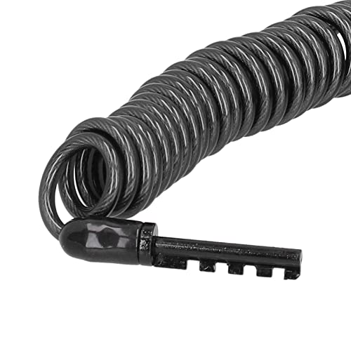 Candado de Cable para Casco 4 Dígitos Negro miniatura 3