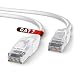 Produktbild Mr. Tronic 15m Ethernet Netzwerkkabel Cat 7, LAN Netzwerkkabel mit RJ45 Anschlüssen Für Schnelle & Zuverlässige Internetverbindung, AWG24 Patchkabel Cat 7 | 10 Gbps SFTP CCA (15 Meter, Weiß)