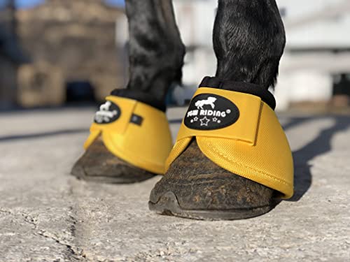 TGW RIDING No-Turn Horse Bell Boots, Equine Ballistic Hoof Overreach ...