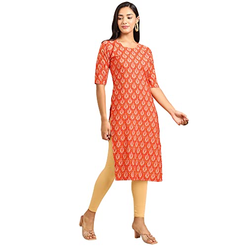 Image of Pinkmint Women's Crepe Digital Print Straight Kurta
