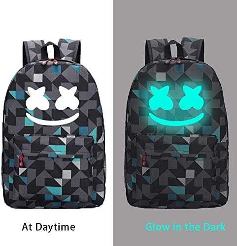 Smile Luminous Backpack Dj Music Bracelet For Kids Christmas Gift, Fashion Laptop Backpack Schoolbag Daypack For Travel Outdoor Rucksack, Black #TOP1