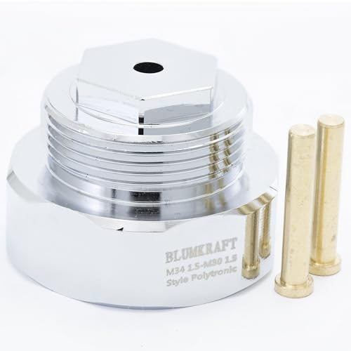 Radiator adapter M34 x 1.5 female type POLYTRONIC (Prototype) to thermostatic head M30x1.5 male: adapts your radiator valve to suit modern and smart thermostats in M30.