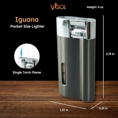 Encendedor Visol con llama de soplete personalizable miniatura 2