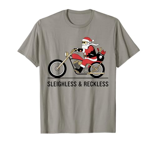 Merry Christmas Père Noël Moto Motard pour Homme et Femme T-Shirt