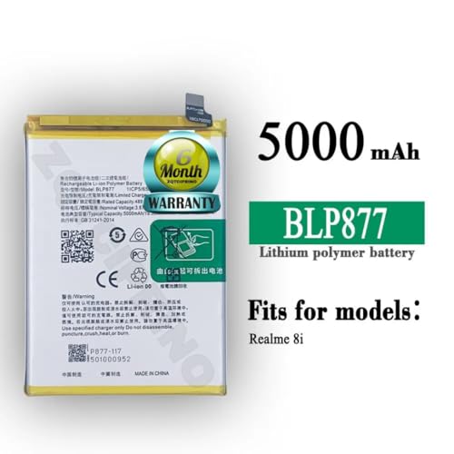 Image of Original BLP877 Battery for Realme 8 /8i Battery with 6 Month Warranty**** (B171)