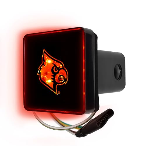 FANMATS NCAA Louisville Cardinals Lighted Hitch Cover
