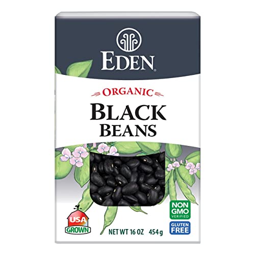Eden Foods Organic Dry Black Beans, Gluten Free & Non-GMO, 16 Oz ...