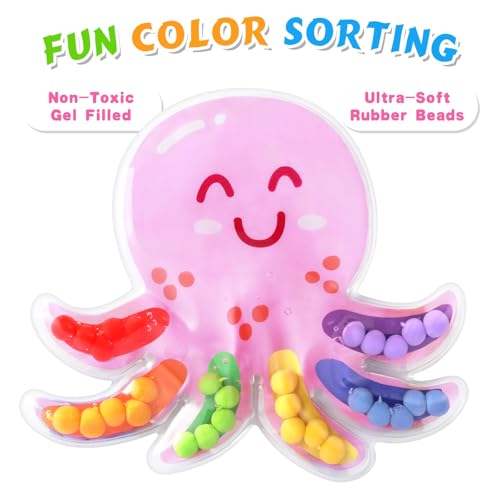 Image of hopihy Color Sorting Sensory Toy Easter Basket Stuffers for Toddler Activities Toy, Crabs Color Matching Fidget Sensory Toys for Calm Down