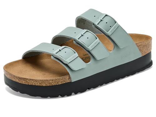 Birkenstock, Women's, Florida Platform - Vegan, Pure Sage, Women's 9-9.5, Narrow