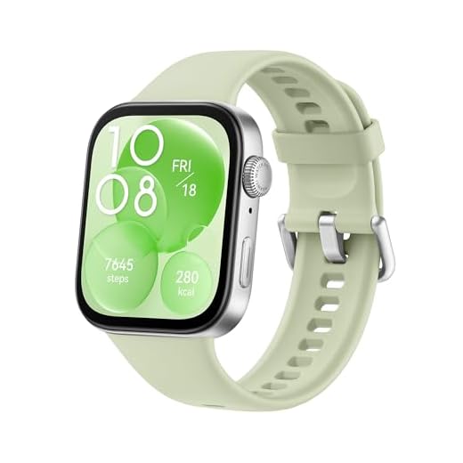 HUAWEI Watch FIT 3, Bluetooth-Anrufe, GPS，Smartwatch, Aluminum Case, iOS&Android, 1,82" AMOLED-Display, Bis zu 10 Tage Akkulaufzeit, Gesundheits&Fitness-Management, Grün【Amazon Exclusive】