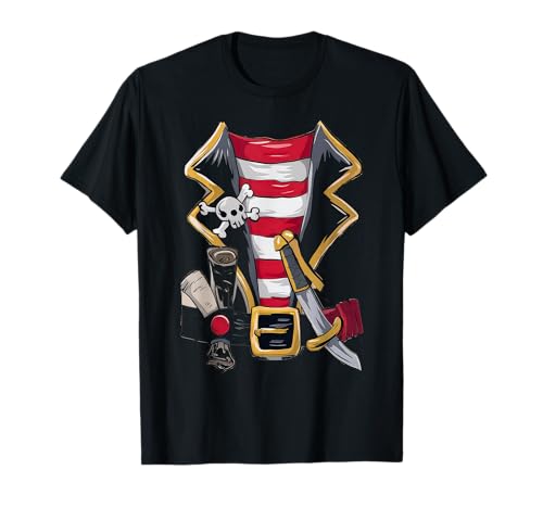 Pirata Disfraz De Niño Marinero Capitán Ahoy Disfraz De Camiseta