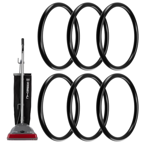 6-Pack RD Belt 66100 for Sanitaire Commercial Upright Vacuum, Replaces 30563B/30563A/EL098, Fits SC679 SC684 SC688 SC689 SC886 SC887 SC888 SC889 SC899 SC9050, Also Eureka 52100/52100B/52100C