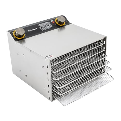 Lebensmittel-Trocknungsmaschine aus Edelstahl,Lebensmittel-Trocknungsmaschine,30-90℃,12h-Timer,Dörrautomat für die meisten Arten von Obst, Gemüse usw (6-stufige Lebensmittel-Trocknungsmaschine) – Bild 6