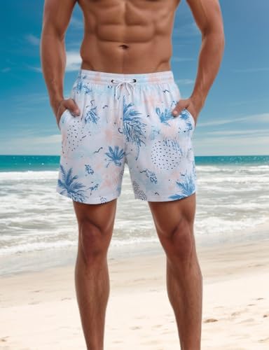 Swim Trunks for Men Board Shorts Bathing Suit Lightweight Quick Dry Beach Swimwear