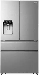 Geladeira Gorenje PureFlat Premium Triple Zone French Door Inverse 466L Inox 220V GRF-49W
