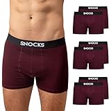 PERFEKTE PASSFORM: Dank elastischem Gummiband passen sich unsere Snocks Boxershorts perfekt an - ganz ohne Zwicken und aufrollende Hosenbeine.