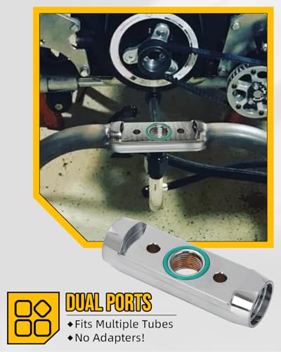 Foruly Mid Frame Turbo Mount for Borg Warner S400 | Fits PT88 GTX55 GTX5533R GTX5518R | Billet Steel w/ -10AN Drain & Dual Oil Ports | 360° Pivot - Thumbnail 3