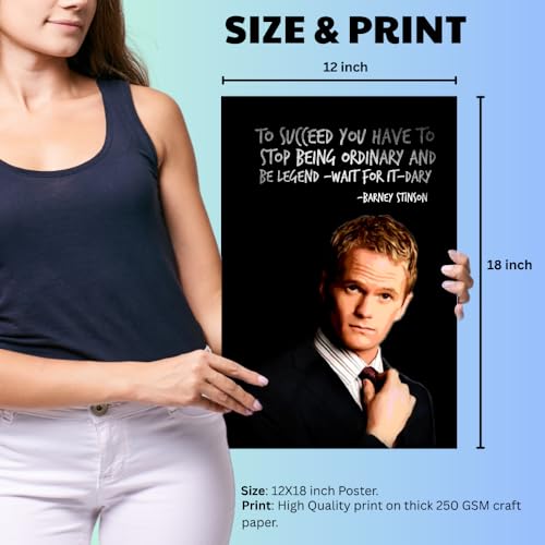 Image of Good Hope - Barney Stinson Poster 12x18 Inch Legendary Motivational Quote Wall Art How I Met Your Mother TV Series Print 300 GSM Paper for Wall Decor wall decoration Office, Bedroom, Study Room Decor
